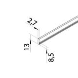 tehalit.BK Osłona na krawędź 4mm HFR BK dł. 2,4 stal BKZBSK7011 HAGER