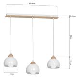 Milagro lampa wisząca Dama White 3xE27 MLP6450
