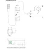 AUTOMAT ZMIERZCHOWY I=16A, ZEWNĘTRZNA SONDA HERMETYCZNA ?10, 2 MODUŁY