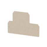 WAP WDK10 Płytka końcowa (styki), 85 mm x 1.5 mm, Ciemnobeżowy /20szt./ 1186720000 WEIDMÜLLER
