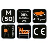 Spodnie robocze 5-kieszeniowe DENIM, czarne, rozmiar M