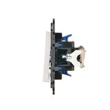 Simon 24 Łącznik schodowy /bez piktogramu/ z podświetleniem LED biały NW6L.01/X/11