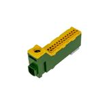 listwa zaciskowa  bezgwintowa zielono - żółta LZB 14/ZŻ, opak. 8 szt.