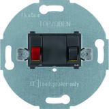 BERKER one.platform Mechanizm gniazda głośnikowego stereofonicznego pojedyncza antracyt 457205 HAGER