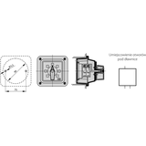 Łącznik Krzywkowy 15A, Rozłącznik 0-1 (2 - biegunowy), w obudowie OB1 z czołem zamykanym