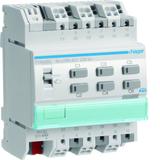 KNX s Sterownik załączający / żaluzjowy 16 A 6-/3-kr 4 mod TYA606C HAGER
