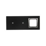 Simon 54 Touch Panel dotykowy S54 Touch 3 moduły 1 pole dotykowe + 1 pole dotykowe + 1 otwór na osprzęt S54 księżycowa lawa DSTR3110/74 KONTAKT