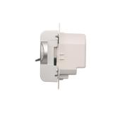 Simon 54 Regulator temperatury z czujnikiem wewnętrznym 16(2) A 230V. Montaż na wkręty srebrny mat