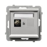 SONATA Gniazdo ekwipotencjalne pojedyncze - kolor srebro mat