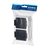 Gniazdo podwójne 2X2P+Z AQUATIC MINI IP54, 16A, 230V AC, biało-czarne OR-OE-7306/WB ORNO