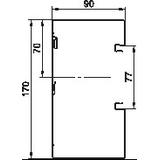 GS-A90170FS, Kanał podparapetowy asymetryczny
