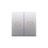 Simon 54 Klawisze do mechanizmu SZP1M srebrny mat