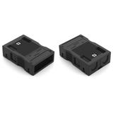 obudowa odciążająca przewody 3-torowa czarna