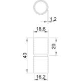 SV16 W ALU, Mufa rurowa alu