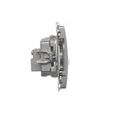 Simon Basic Gniazdo antenowe R-TV-SAT końcowe 1x wejście: 5 MHz–24 GHz satynowy *Może być użyte jako