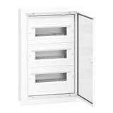 Rozdzielnica hermetyczna podtynkowa 3x12 drzwi aluminiowe IP54 DARP 36S Quiteline 9.312