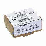 25AMP 600V AC UL FERRULE 10x38MM FUSE Wkładka szybka 25A AC 600V 10x38 mm aR UL FWC-25A10F EATON