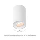 CHLOE SPOT GU10 NATYNKOWA IP20 okrągła biała ruchoma