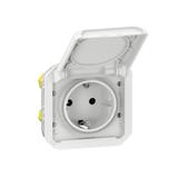 NOWE PLEXO - GN. SCHUKO 2P+Z ZACISKI AUTO MECHANIZM 16 A-250V BIAŁE 069640L LEGRAND