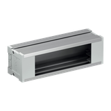 Optiline 45 - panel biurkowy - podstawowy - 3-moduły - pusty