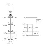 moduł 4DI 24V DC 3,0ms/T WAGO