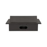 Gniazdo meblowe wpuszczane w blat z grubym rantem 2x2P+Z 3 porty USB czarne OR-AE-1324/B ORNO