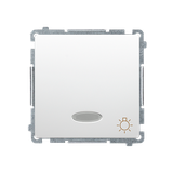 Simon Basic Przycisk światło z podświetleniem LED 10A szybkozłączka biały