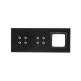Simon 54 Touch Panel dotykowy S54 Touch 3 moduły 4 pola dotykowe + 4 pola dotykowe + 1 otwór na osprzęt S54 księżycowa lawa DSTR3440/74 KONTAKT