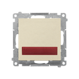 Simon 55 Sygnalizator świetlny LED – światło czerwone 230V Szampański mat