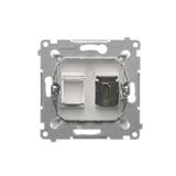 Simon 54 Gniazdo HDMI biały