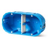 P2x60K Puszka do pustych ścian,2x60mm,płytka MULTIBOX - kolor niebieski