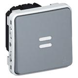 Plexo55 Łącznik Czasowy Podświetlany Szary 230V 069504 LEGRAND