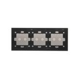 Simon 54 Touch Panel dotykowy S54 Touch 3 moduły 2 pola dotykowe poziome + 2 pola dotykowe poziome + 2 pola dotykowe poziome srebrna mgła DSTR3222/71 KONTAKT