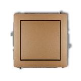 DECO Mechanizm łącznika jednobiegunowego złoty metalik