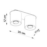 Sollux Plafon ORBIS 2 czarny SL.0054