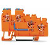 3-przewodowa złączka zasilająca do czujników pomarańczowa