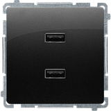 "Simon BASIC WB-MC2USBx-01-Y1Bx Ładowarka 2 x USB (moduł), 2.1 A, 5V DC, 230V