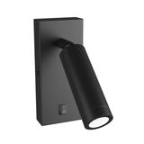 Kinkiet oprawa ścienna MADARA SLIM MR11 SWITCH KINKIET 230V IP20 38x95 CZARNY z włącznikiem Spectrum
