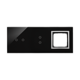 Simon 54 Touch Panel dotykowy S54 Touch 3 moduły 2 pola dotykowe poziome + 2 pola dotykowe pionowe + 1 otwór na osprzęt S54 księżycowa lawa DSTR3230/74 KONTAKT