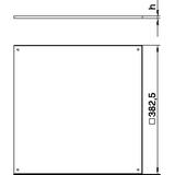 BEK/F350-2/4, PŁYTA USZCZEL.DNO KASETY PRZED WILG.