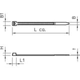565 4.8x160 SWUV Opaska kablowa