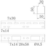 MINIKANAŁ AZ 50X50MM FT