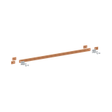 ZX2339 Szyna miedziana 30x5mm szerokość 4PW 1000mm V1, A2 (do samodzielnego montażu)