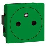 Mosaic Gn 2P+Z Płaskie Podłączacze Przez Zaciski Automatyczne-2 Mod Zielone Antybak 16A-250V Legran 278146L LEGRAND