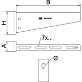 AW 55/21, WSPORNIK WIESZAKOWY 210MM FT