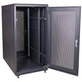 Szafa stojąca 19" 24U 600x1000x1317 z drzwiami perforowanymi przód/tył