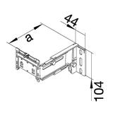 tehalit.BR/BRN Odstępnik uniwersalny odległość od ściany 120-200mm G2262 HAGER
