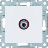 lumina Gniazdo pojedyncze SAT dla instalacji indywidualnych biały WL3230 HAGER
