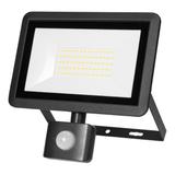 FARO S LED 50W naświetlacz z PIR 4000lm IP44 4000K aluminium + szkło AD-NL-6255BLR4 ORNO