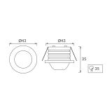 Oprawa dekoracyjna COB LED RITA LED 3W 4000K